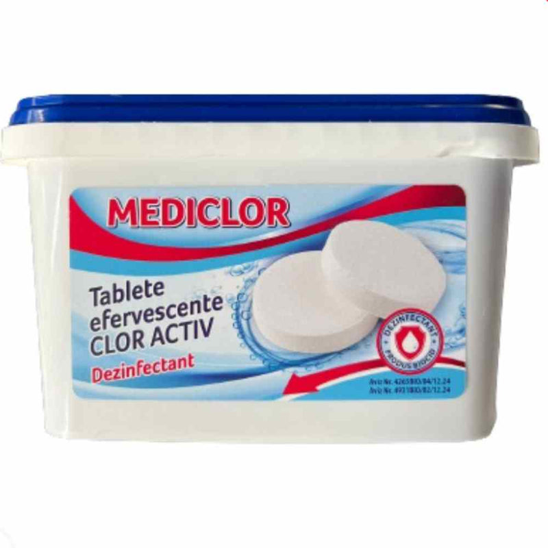 Dezinfectant Tablete Efervescente Clor activ biocid TP2 si TP4 Mediclor 300 tablete