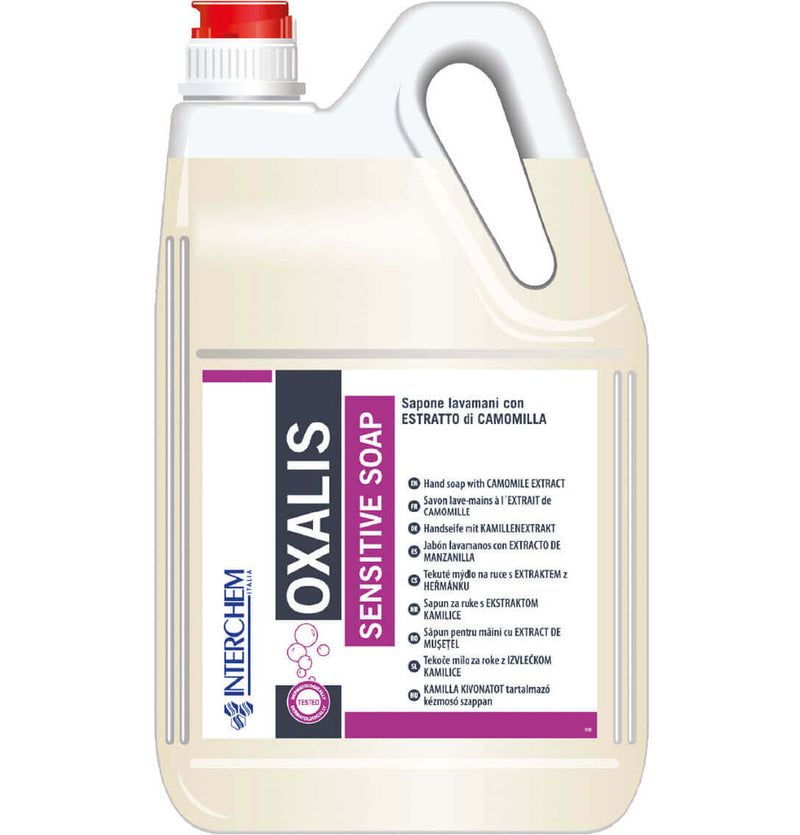 Săpun lichid neutru Oxalis 5 litri cu glicerină și extract de mușețel