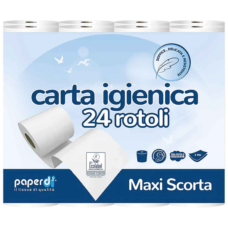 Hartie Igienica 2 straturi bax 24 buc Paperdi Maxi Scorta