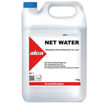 Gel Detartrant Profesional pentru Toalete Net Water 5 litri, detergent pentru toalete, curățare rapidă a calcarului.