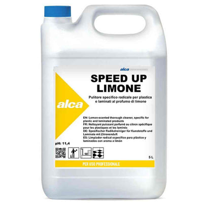 Detergent pentru Suprafețe din Plastic și Laminate Speed Up Limone, curățare eficientă, 5 litri.