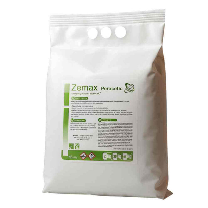 Detergent Dezinfectant Peracetic ZEMAX 2 kg for professional fabric cleaning and disinfection