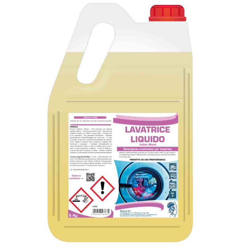 Detergent de rufe lichid enzimatic parfumat Lavatrice Liquido Indian Wood 5 Litri