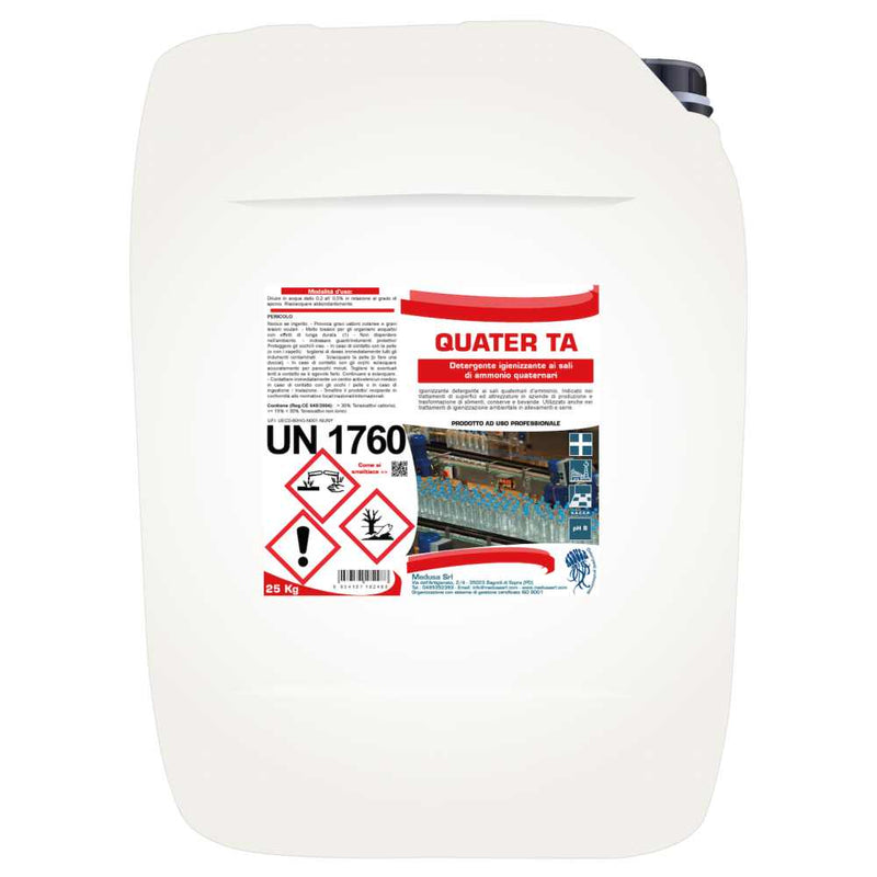 Detergent igienizant cu saruri de amoniu cuaternar industria alimentara QUATER TA 25 Litri