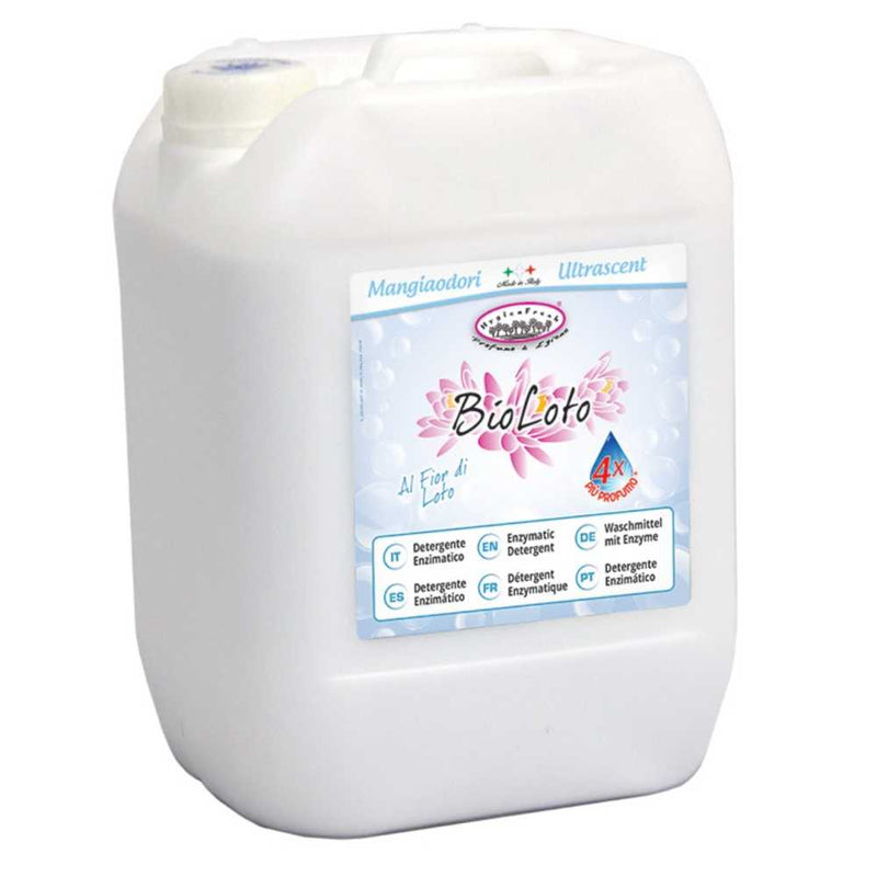 Detergent lichid parfumat enzimatic de rufe  BioLoto Fior di Loto 10 Litri