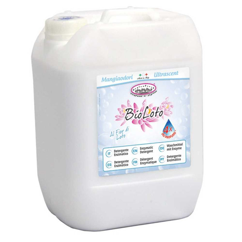 Detergent Lichid Parfumat Enzimatic de Rufe  BioLoto Fior di Loto 10 Litri