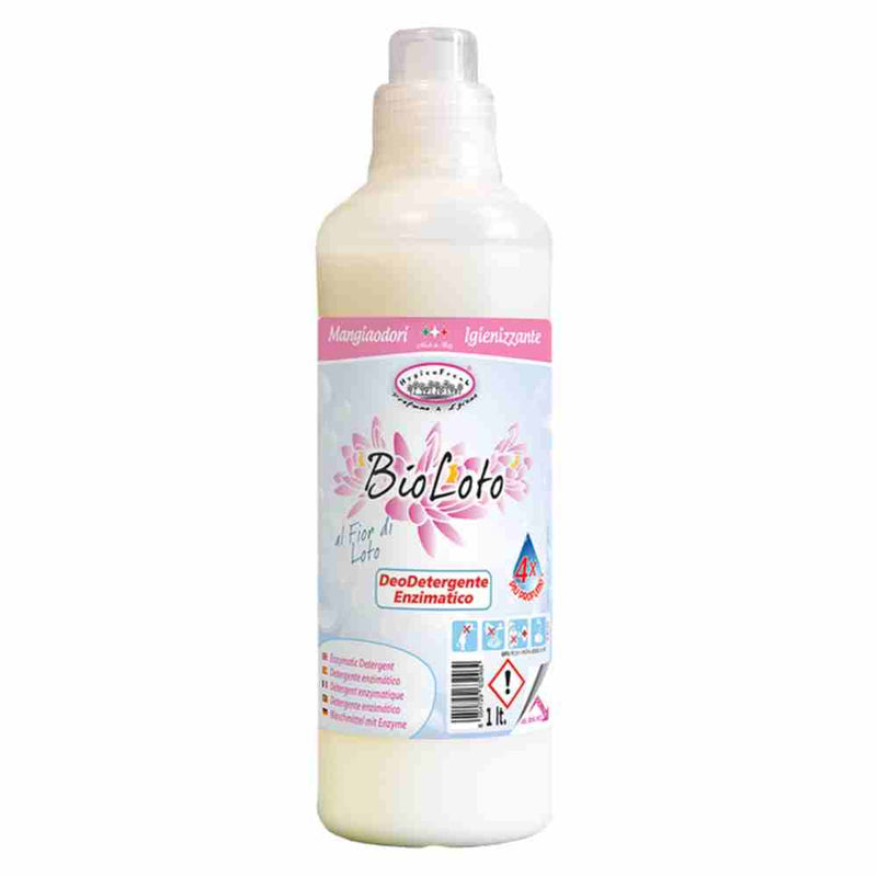 Detergent Lichid Parfumat Enzimatic de Rufe  BioLoto Fior di Loto 1 Litru