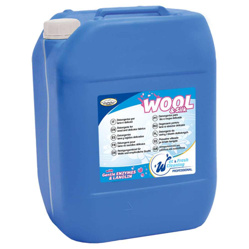 Detergent profesional enzimatic lichid pentru lână si țesături delicate Wool&Silk 20 Litri