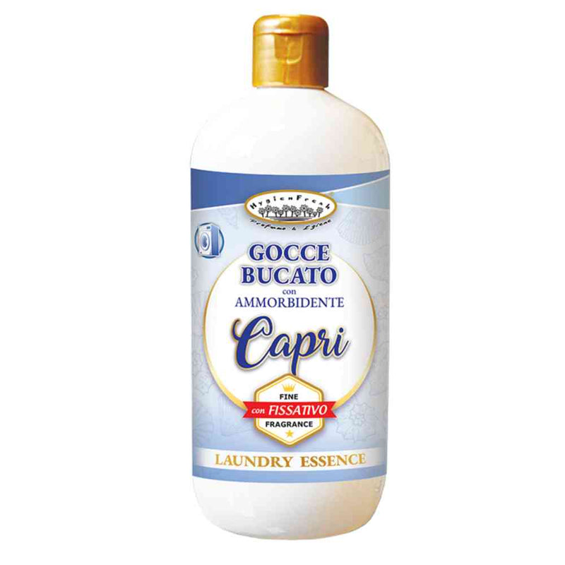 Esență parfum de rufe cu balsam și fixativ 2 în 1 Gocce Bucato Capri 500 ml