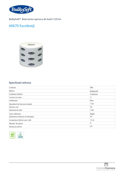 Hartie Igienica 3 straturi BulkySoft®
