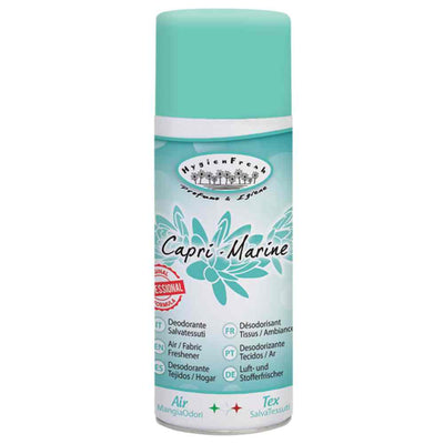 Spray Odorizant Textil Tex Air Capri Marine 400 ml, deodorant pentru țesături cu parfum proaspăt marin.