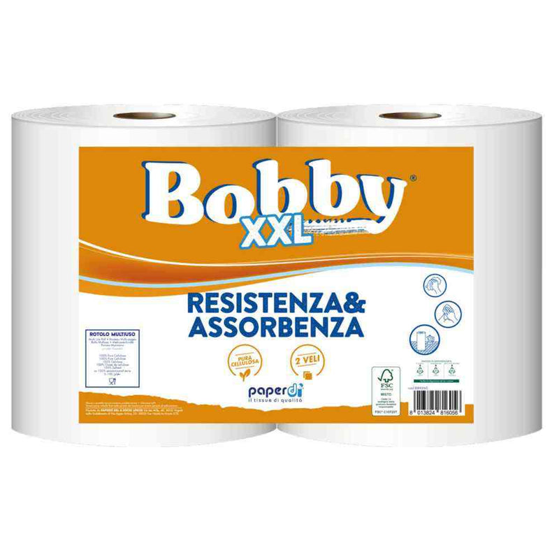 Set 2 role prosoape de hârtie pentru bucătărie Bobby XXL