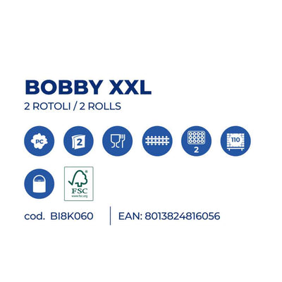Set 2 role prosoape de hârtie pentru bucătărie Bobby XXL