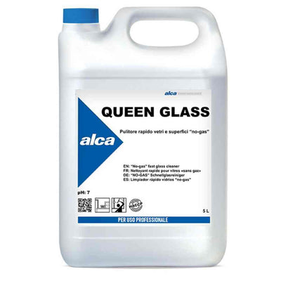 Detergent profesional pentru geamuri Queen Glass 5 Litri, soluție rapidă pentru curățarea geamurilor.