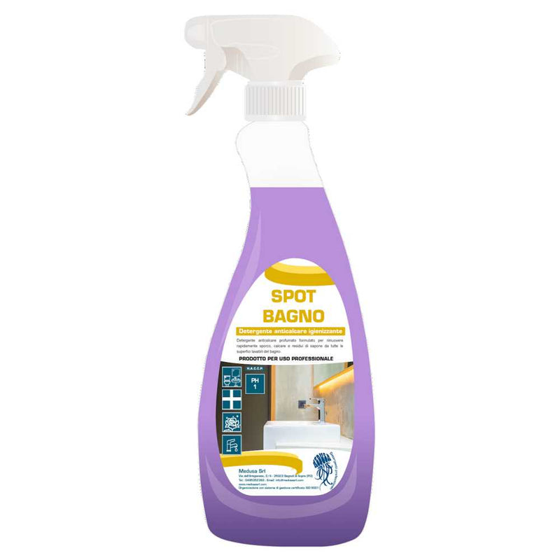 Detergent anticalcar igienizant parfumat pentru baie SPOT BAGNO 0,75 litri