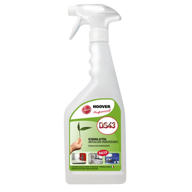Detergent anticalcar detartrant pentru baie și bucătărie DS43 cu spumă activă 0,75 Litri HACCP