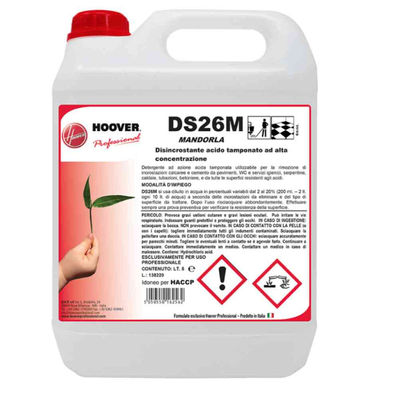Detergent acid tamponat pentru curățenie post-constructor Mandorla DS26M 5 kg