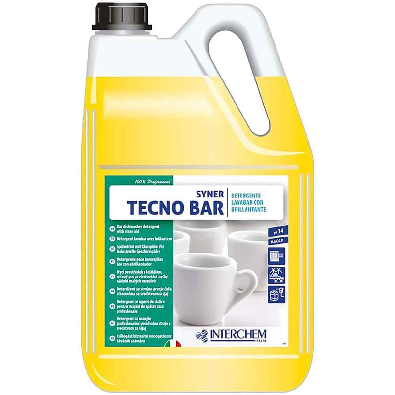 Detergent mașină de spălat vase 2-in-1 pentru  pahare și cani  Syner Tecno Bar 6 litri