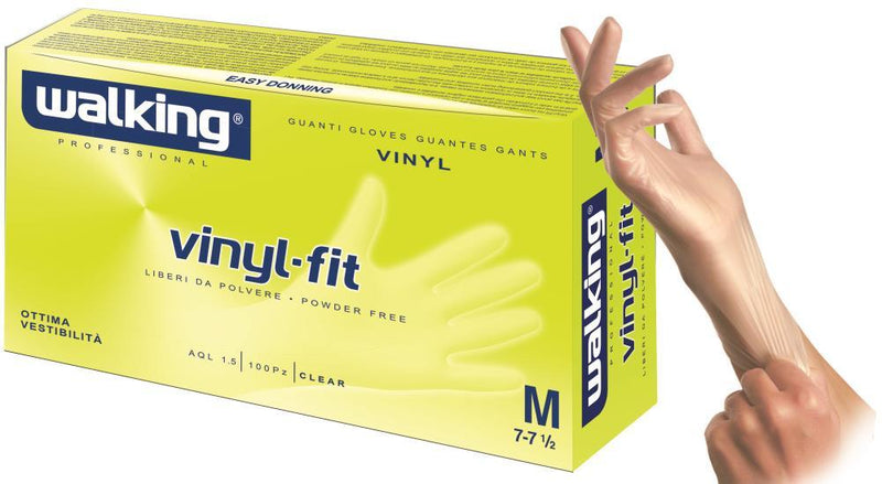 Mănuși vinil mărimea XL Walking Vinyl Fit  100 buc