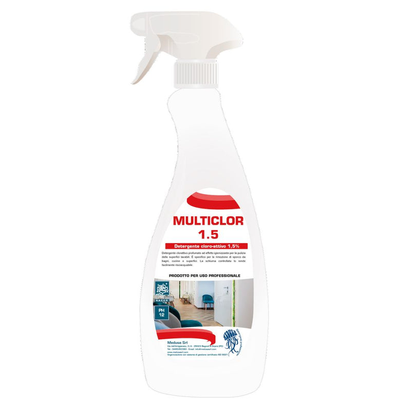 Detergent parfumat clor activ cu efect igienizant HACCP MULTICLOR 1.5 0,75 kg