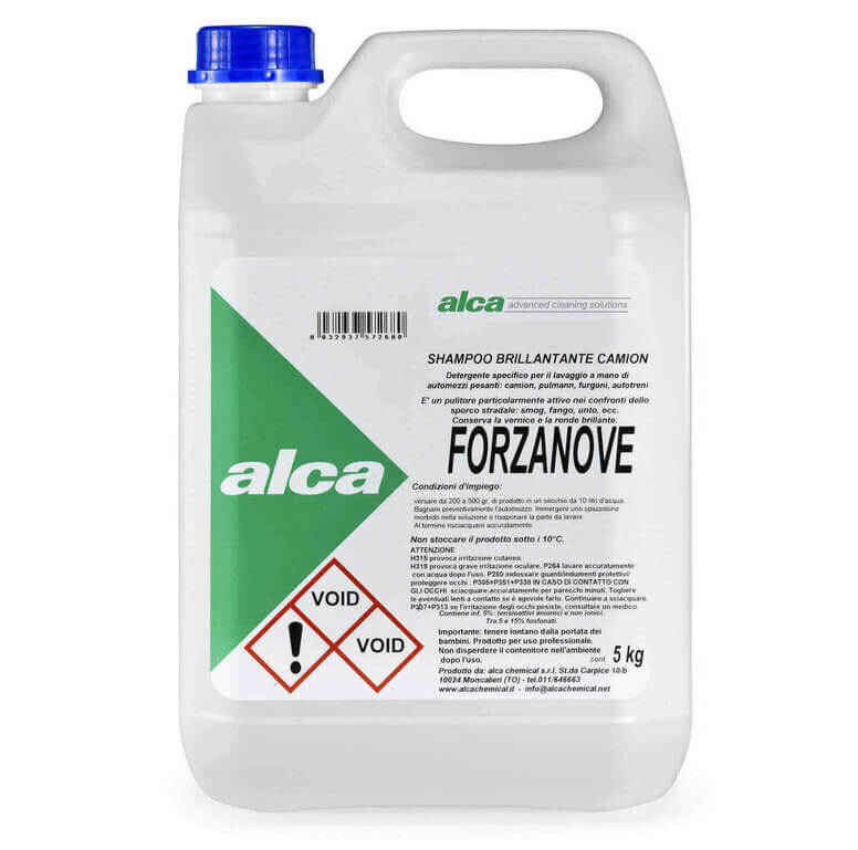 Detergent de Spălat Camioane si Autocare cu Agent de Clătire  Forzanove 5 Litri