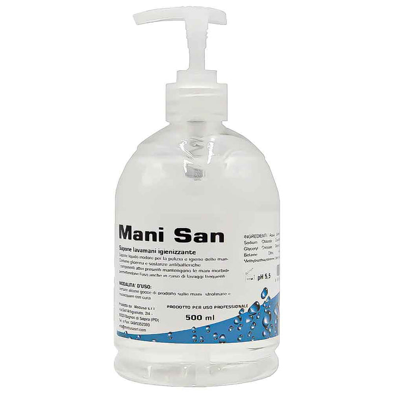 Sapun lichid fără parfum igienizant maini Mani San 0,5 litri